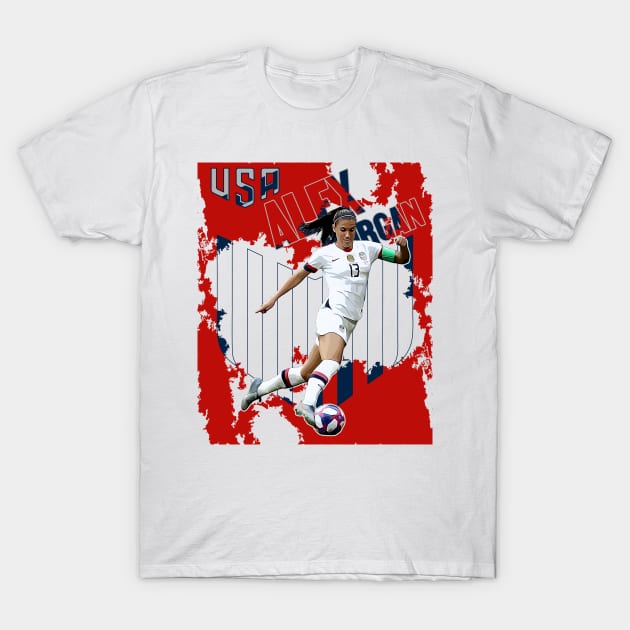 Alex Morgan || 13 || USA T-Shirt by Aloenalone